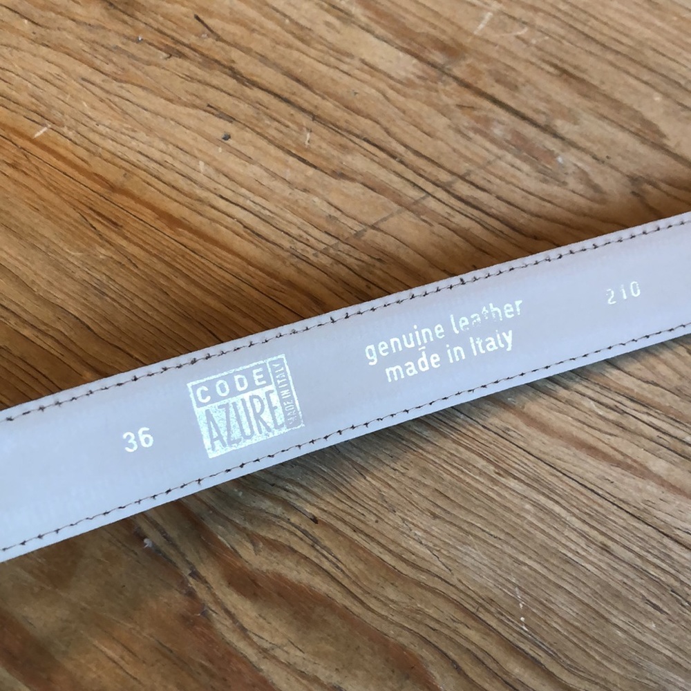 Code Azure leather belt - Picture 5 of 11